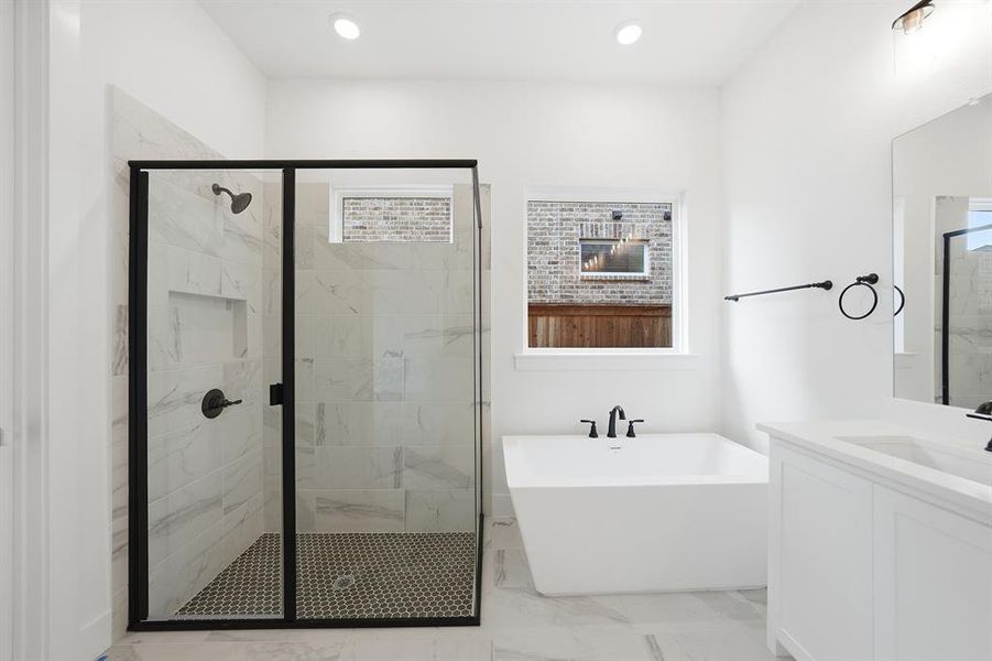 Furnished interior view inside a new home in Cottages of Celina, Celina (Image 7).