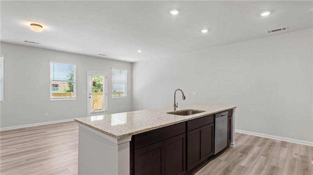 Furnished interior view inside a new home in Owen Preserve, Canton (Image 3).
