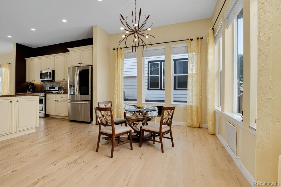 Virtually Staged Dining Area