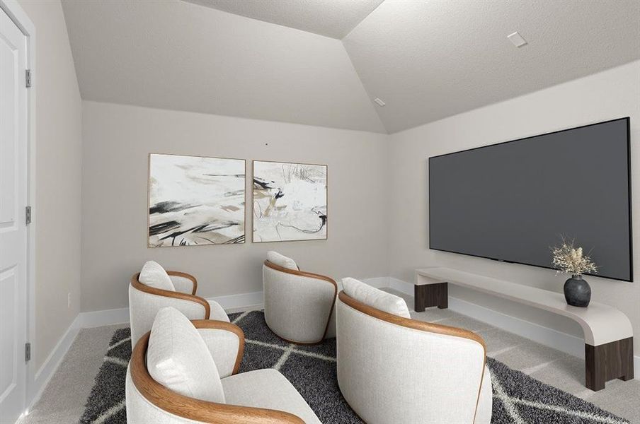 Virtually Staged Media Room