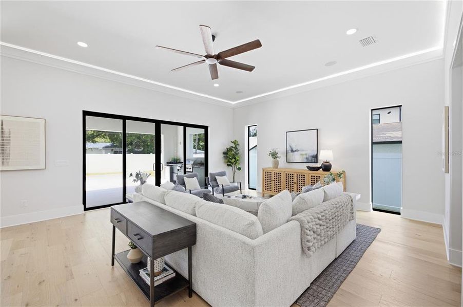 Furnished interior view inside a new home in , Tampa (Image 48). Furnished interior view inside a new home in , Tampa (Image 48).