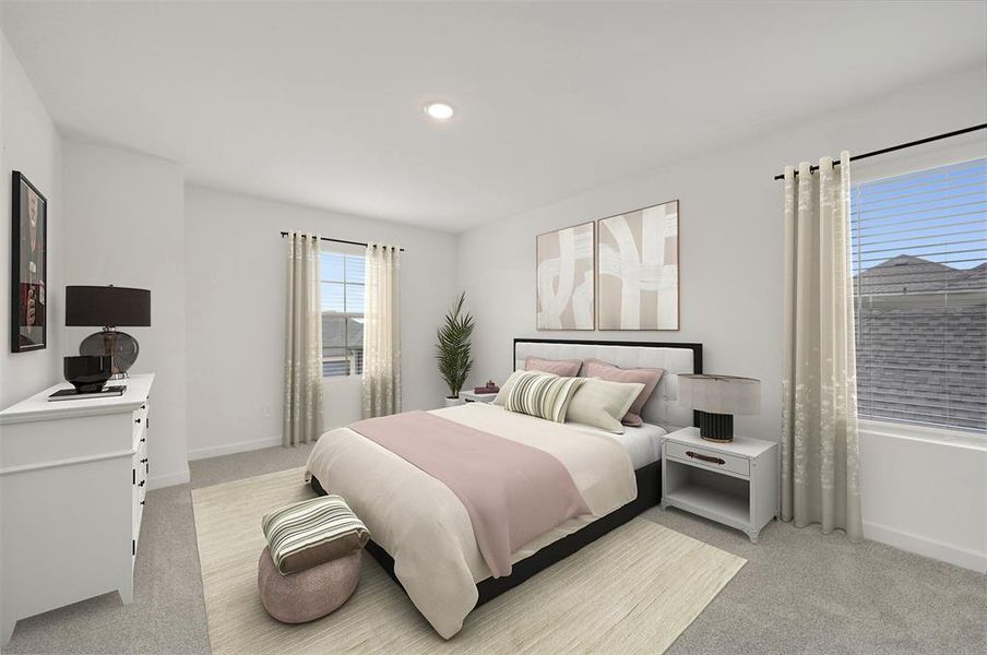 Furnished interior view inside a new home in Aspire at Reunion, Newark (Image 10).