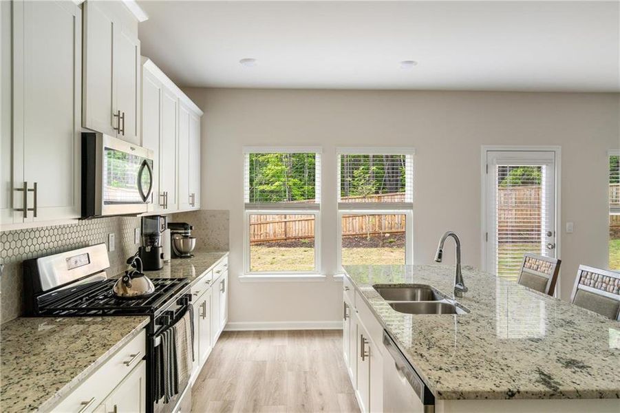 Furnished interior view inside a new home in Creekside at Oxford Park, Fairburn (Image 6). Furnished interior view inside a new home in Creekside at Oxford Park, Fairburn (Image 6).