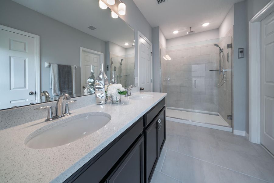 Primary Bathroom - Wellington at Brack Ranch in St. Cloud, FL by Landsea Homes