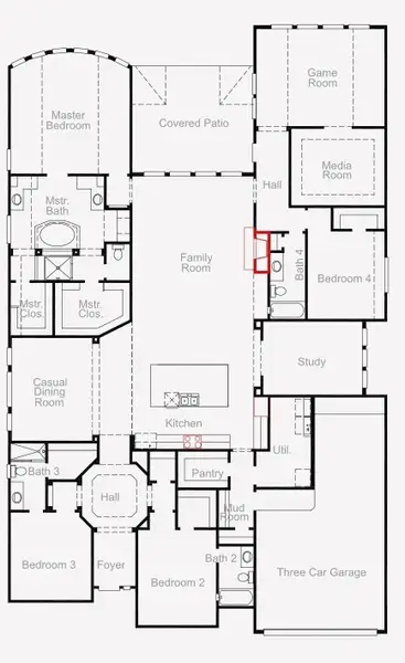 2D floor plan layout of this home in Colton, Montgomery, TX (Image 2). 2D floor plan layout of this home in Colton, Montgomery, TX (Image 2).