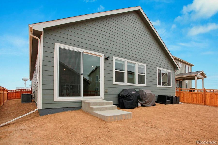 Exterior details and patio area of a home in Brighton Crossings, Brighton (Image 29).