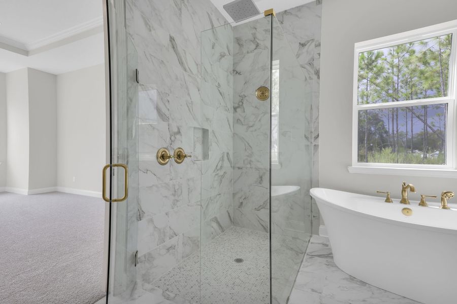 Representative furnished interior of a home built from the Avondale by Riverside Homes in Hidden Creek at SilverLeaf 80' Series, St. Augustine (Image 15).