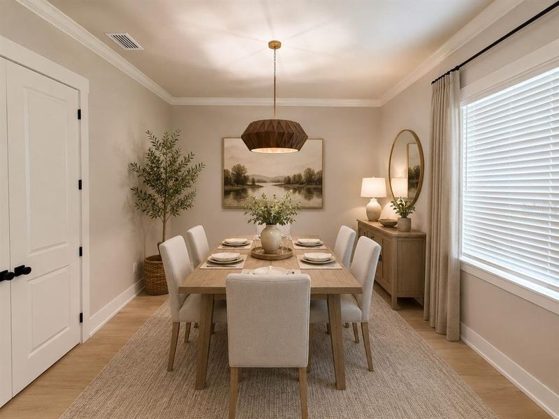 Furnished interior view inside a new home in , Lakeland (Image 19). Furnished interior view inside a new home in , Lakeland (Image 19).