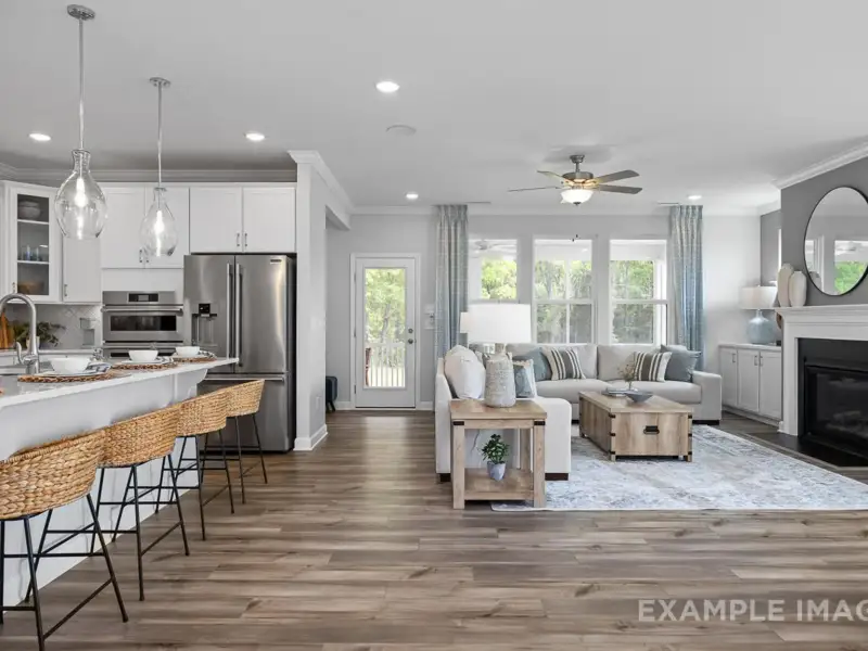 Furnished interior view inside a new home in Addison West, Holly Springs (Image 12).
