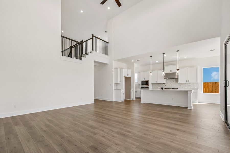 Spacious, unfurnished interior of a new home in Santa Rita Ranch, Liberty Hill (Image 19). Spacious, unfurnished interior of a new home in Santa Rita Ranch, Liberty Hill (Image 19).