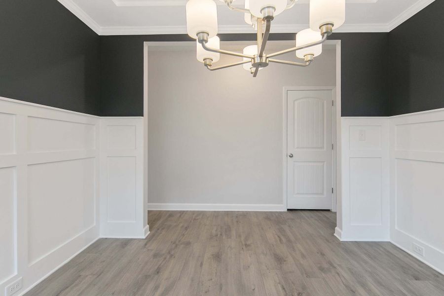 Representative unfurnished interior of a home built from the Magnolia by Caviness & Cates Communities in Bartlett Manor, Youngsville (Image 151).