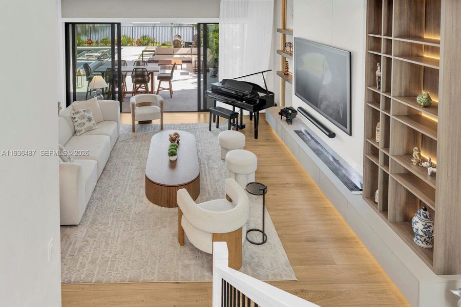 Furnished interior view inside a new home in , Boca Raton (Image 37).