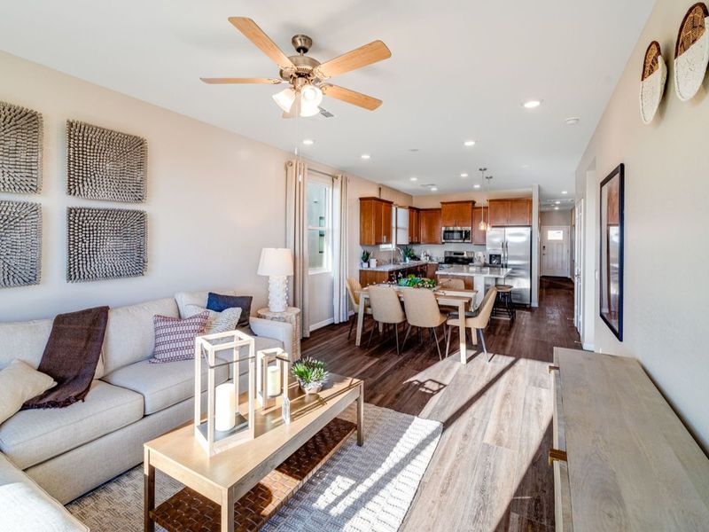 Representative furnished interior of a home built from the The Savannah A by Davidson Homes LLC in South Ranch Southern Collection, Prescott (Image 13). Representative furnished interior of a home built from the The Savannah A by Davidson Homes LLC in South Ranch Southern Collection, Prescott (Image 13).