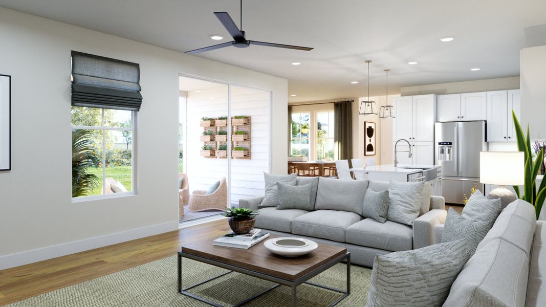 Furnished interior view inside a new home in Trumark Homes at Sterling Ranch, Littleton (Image 23).