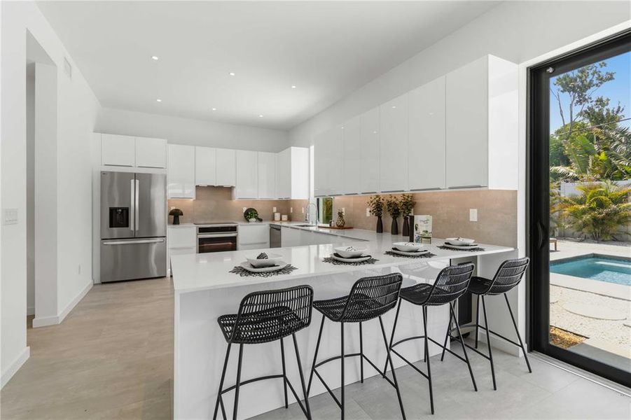 Furnished interior view inside a new home in , Sarasota (Image 7).