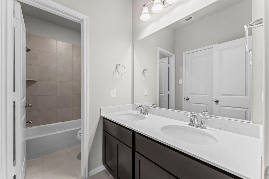 Furnished interior view inside a new home in The Highlands, Porter (Image 15).