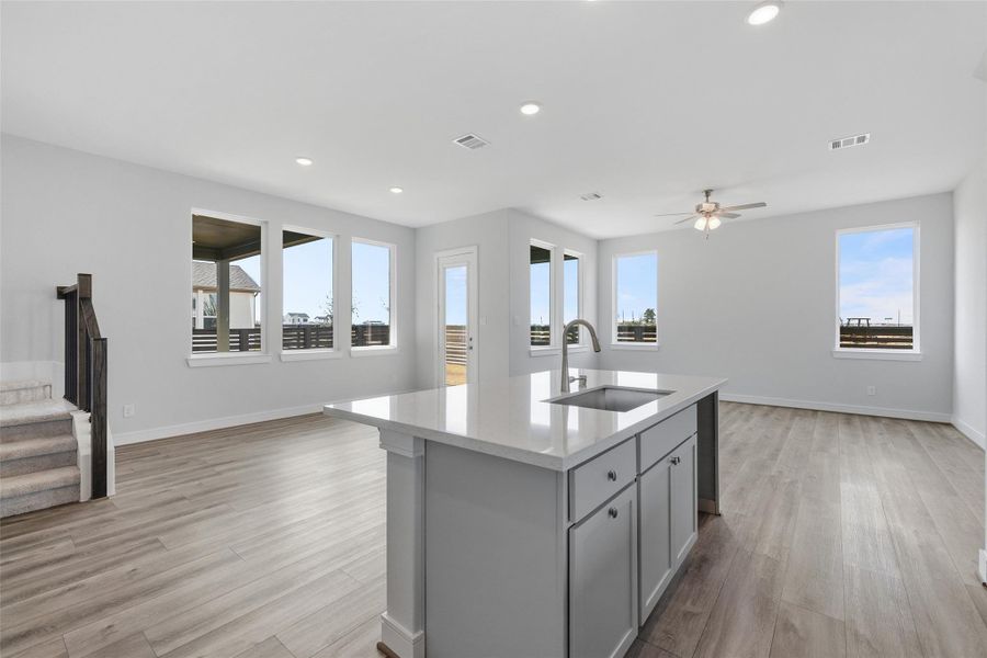 Furnished interior view inside a new home in Bridgeland Central, Cypress (Image 12). Furnished interior view inside a new home in Bridgeland Central, Cypress (Image 12).