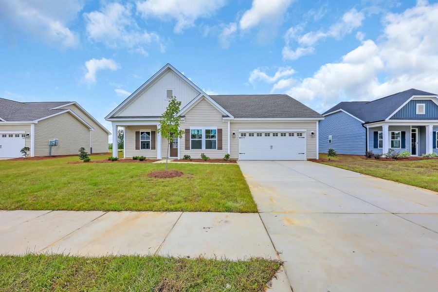 Representative exterior photo of a completed home built from the Addison II by Great Southern Homes in Westfield, Conway, SC (Image 16).