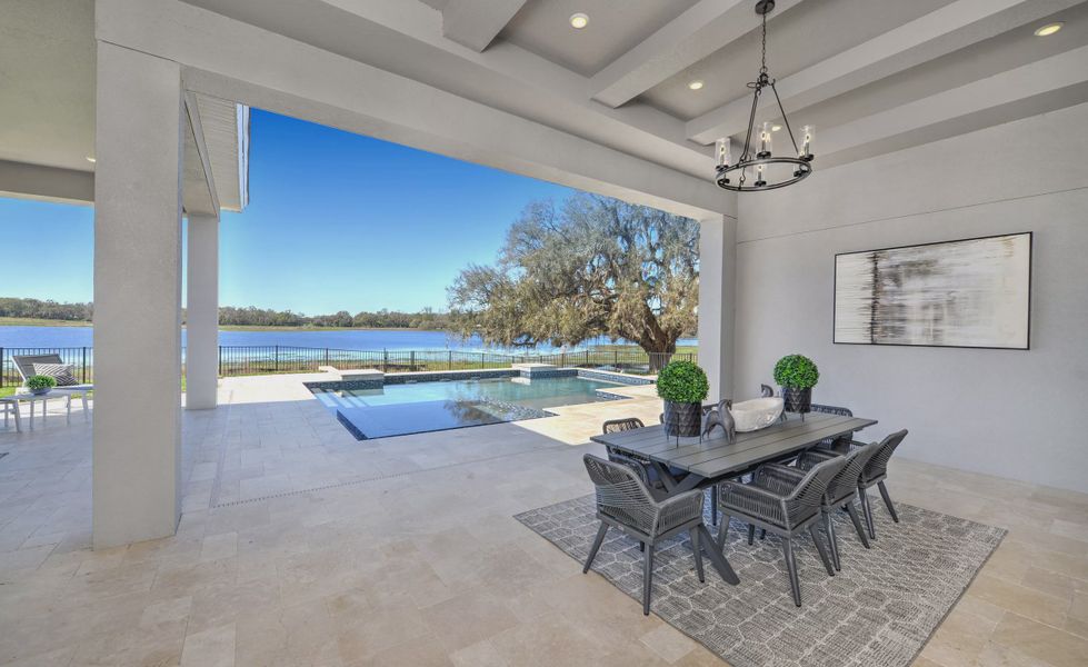 Exterior details and patio area of a home in West Hill Estates, Dade City (Image 27).