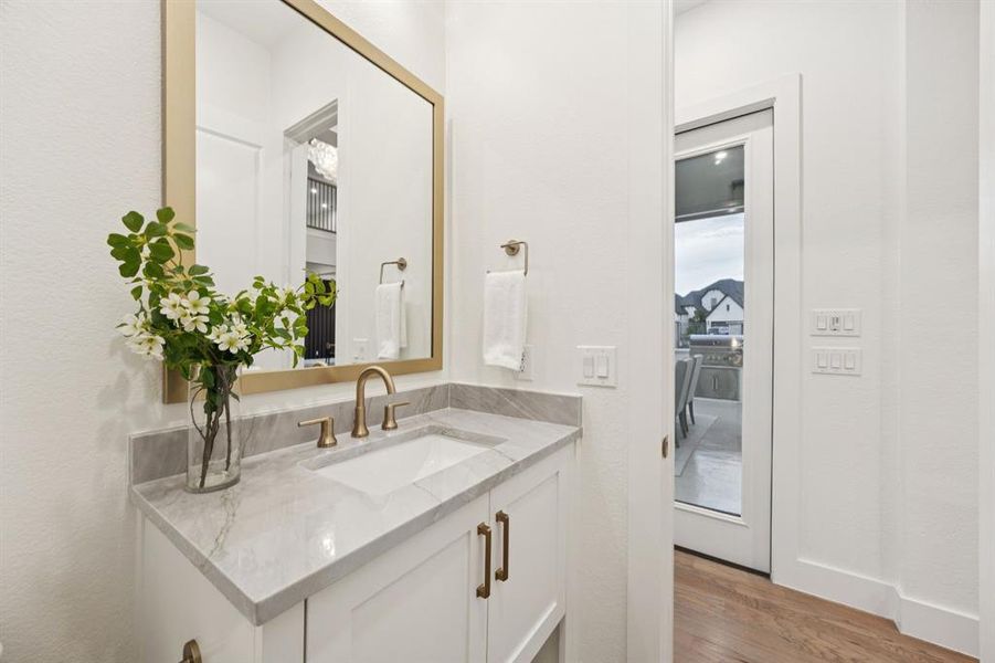 Furnished interior view inside a new home in Edgestone at Legacy, Frisco (Image 16).
