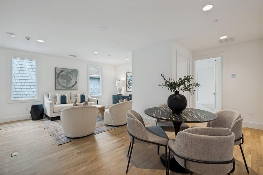 Furnished interior view inside a new home in , Highland Park (Image 19). Furnished interior view inside a new home in , Highland Park (Image 19).