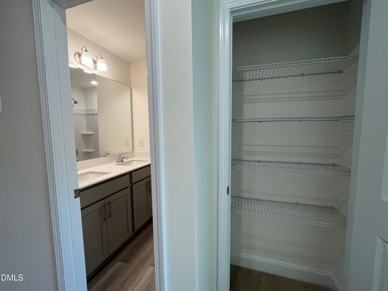 Hall linen closet