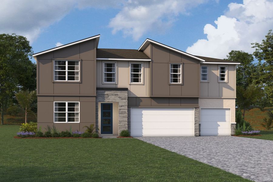 Representative exterior photo of a completed home built from the Windcave by Mattamy Homes in Crosswind Ranch, Parrish, FL (Image 6).