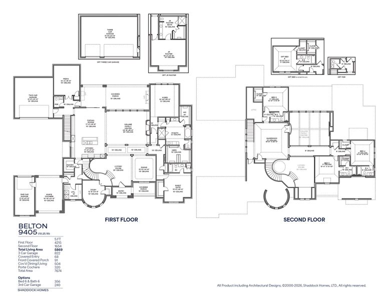 2D floor plan layout for the Belton - SH 9405 by Shaddock Homes in Hilltop Ranch, Leander, TX (Image 3). 2D floor plan layout for the Belton - SH 9405 by Shaddock Homes in Hilltop Ranch, Leander, TX (Image 3).