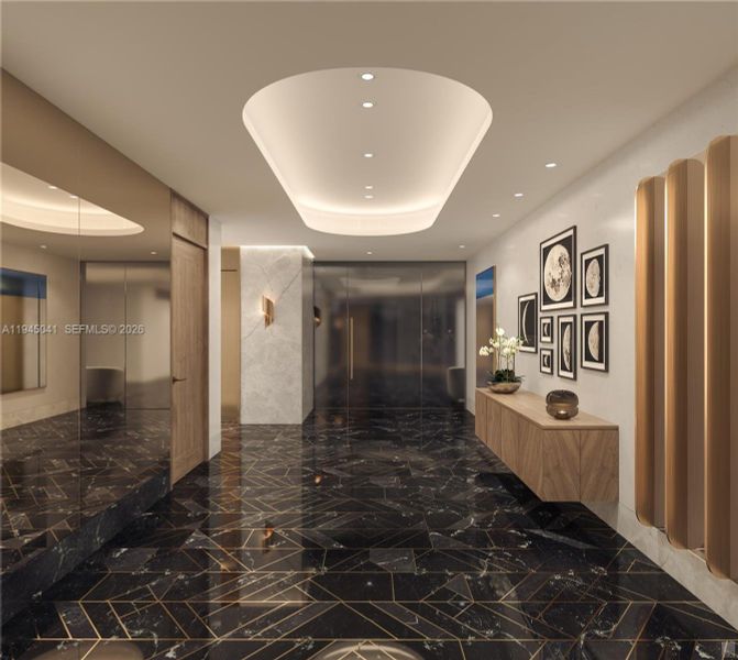 Furnished interior view inside a new home in , Miami (Image 7).