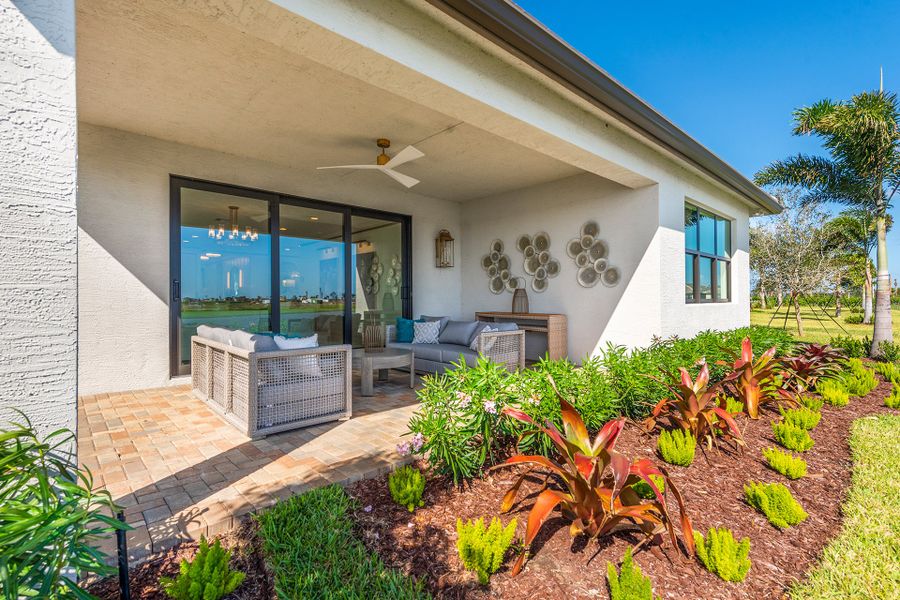 Representative exterior details of a home built from the Monacello by GL Homes in Valencia Parc at Riverland, Port St. Lucie (Image 23).