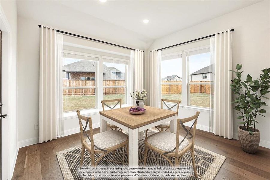 Furnished interior view inside a new home in ArrowBrooke, Aubrey (Image 18). Furnished interior view inside a new home in ArrowBrooke, Aubrey (Image 18).