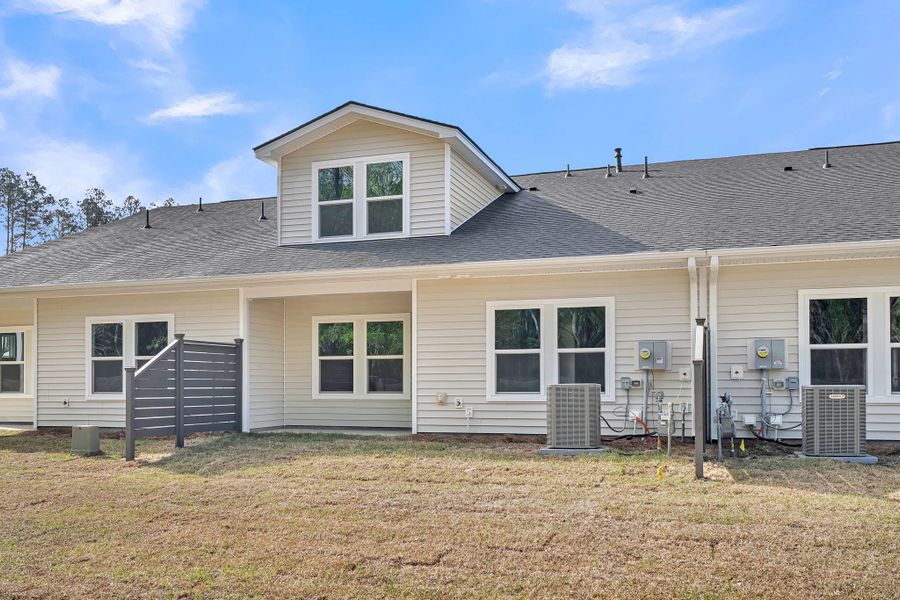 Exterior details and patio area of a home in Hammock Walk at Nexton, Summerville (Image 14).