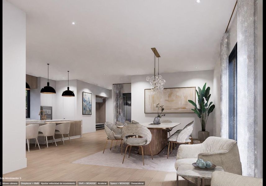 Furnished interior view inside a new home in , Houston (Image 10).