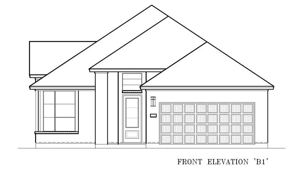 Exterior rendering of this home design in The Woodlands Hills, Willis, TX (Image 4).
