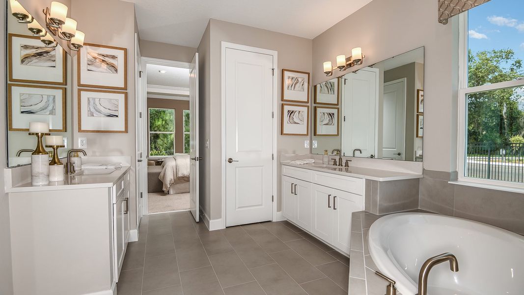 Furnished interior view inside a new home in Ardisia Park, New Smyrna Beach (Image 17).