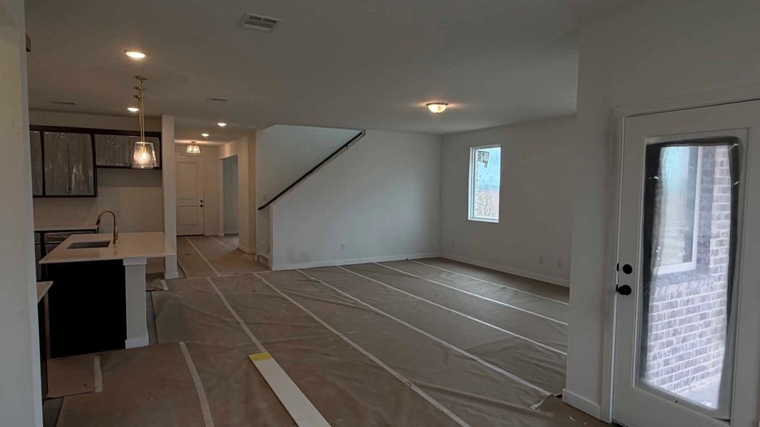 Open Living-Dining Room Construction Progress