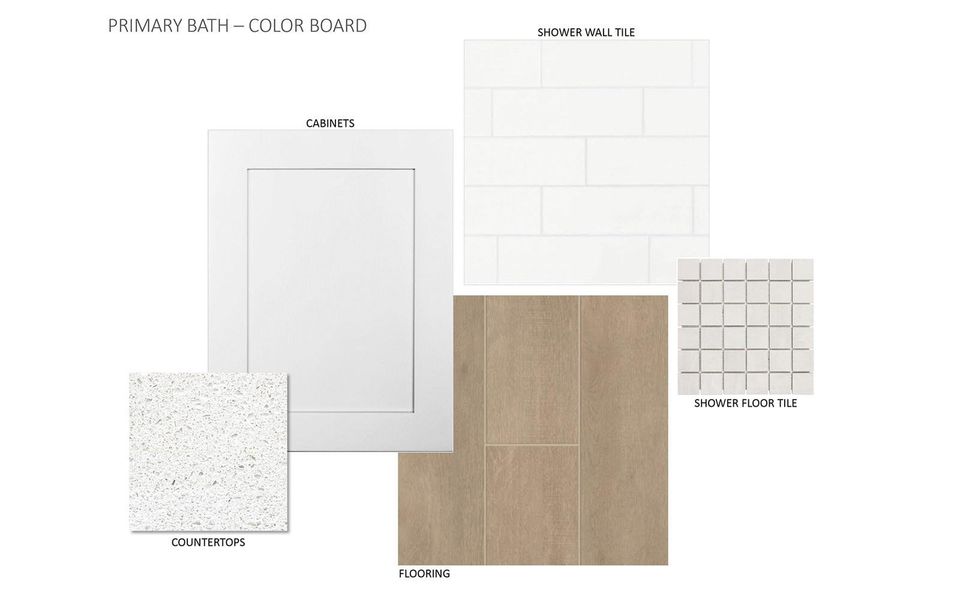 Sample of building materials used in homes in Urban Courtyard Homes at Easton Park, Austin (Image 5).