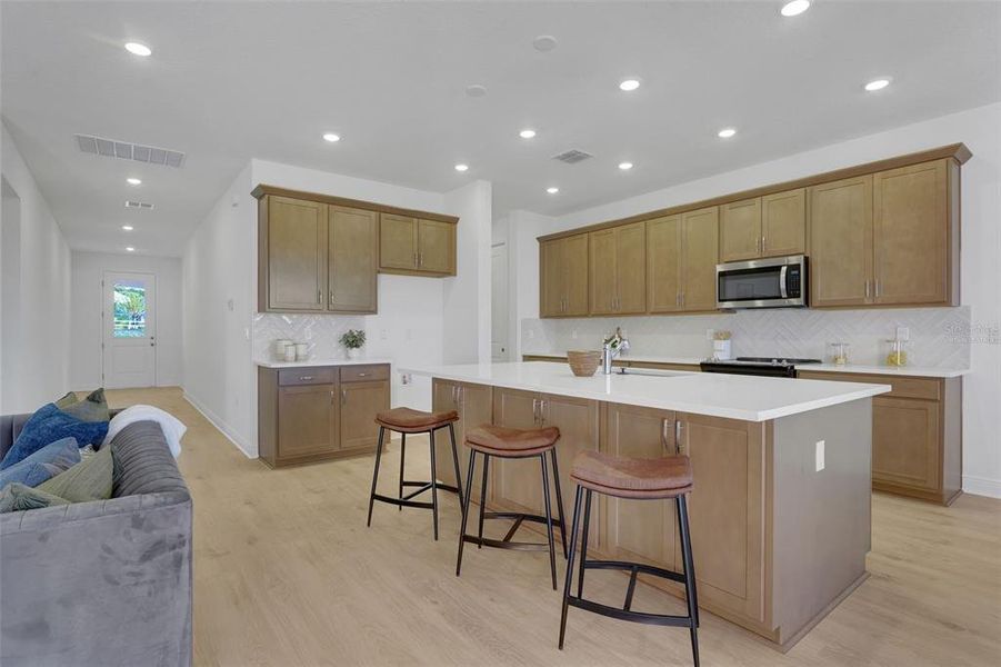 Furnished interior view inside a new home in Green Key Village, Lady Lake (Image 10).
