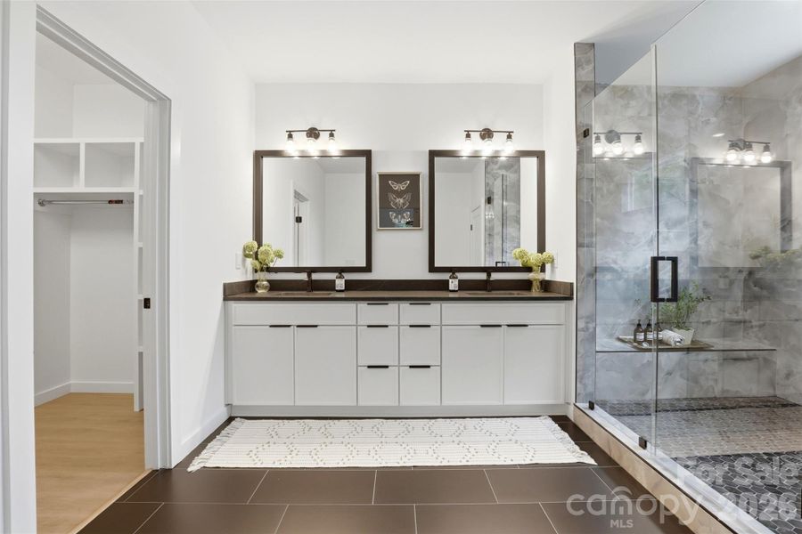 Furnished interior view inside a new home in , Charlotte (Image 9). Furnished interior view inside a new home in , Charlotte (Image 9).