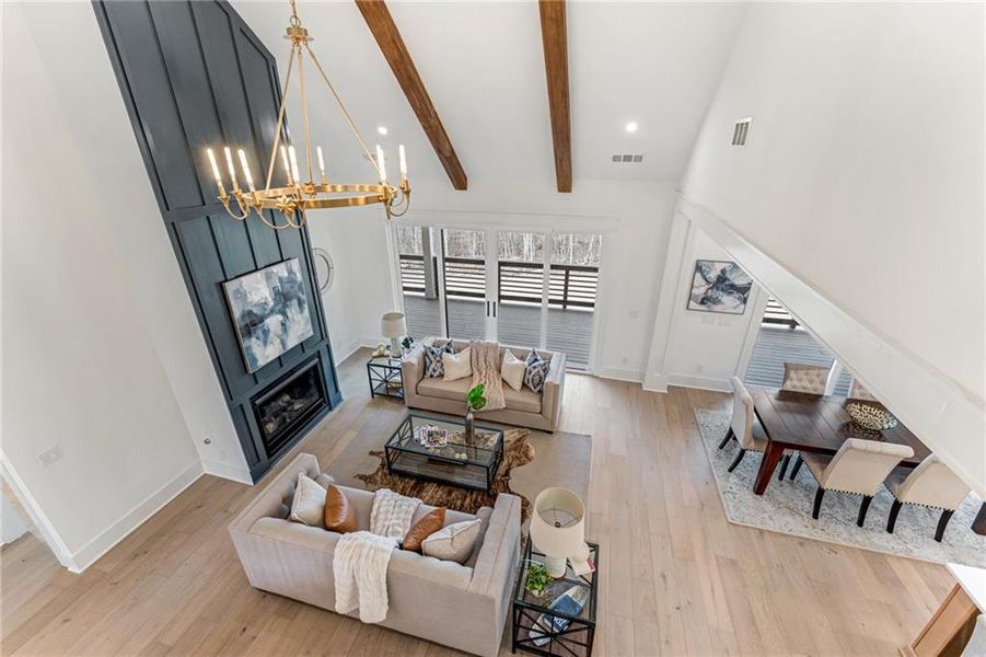 Furnished interior view inside a new home in , Cumming (Image 5).