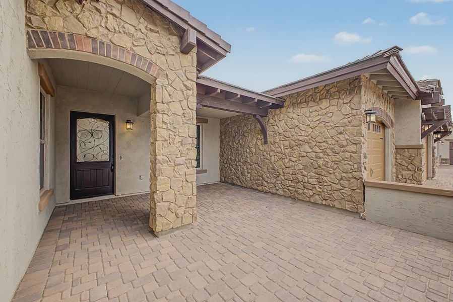Exterior details and patio area of a home in Bellero Estates, Queen Creek (Image 3). Exterior details and patio area of a home in Bellero Estates, Queen Creek (Image 3).