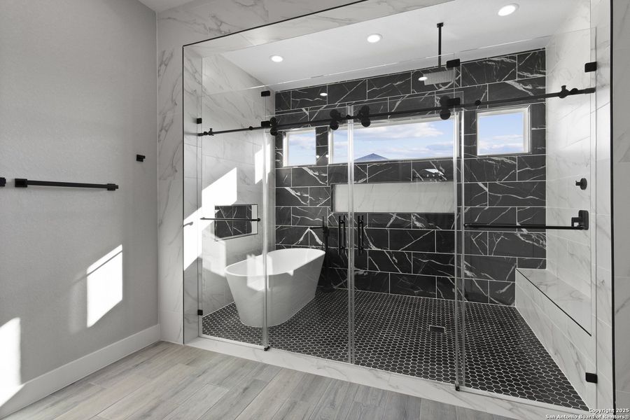 Furnished interior view inside a new home in , Adkins (Image 9).