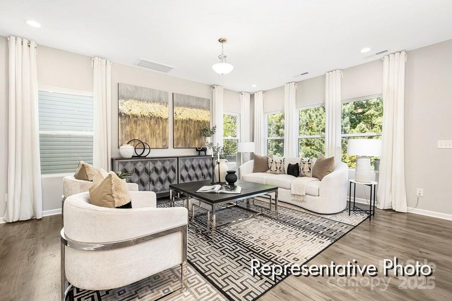 Furnished interior view inside a new home in Morgan Hills, Albemarle (Image 10).