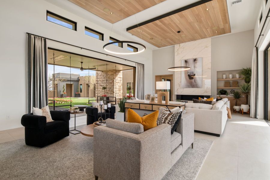 Representative furnished interior of a home built from the Cheval by Camelot Homes in Shadow Ridge, Scottsdale (Image 60).
