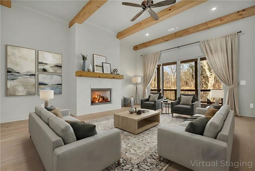 Furnished interior view inside a new home in , Gainesville (Image 9).