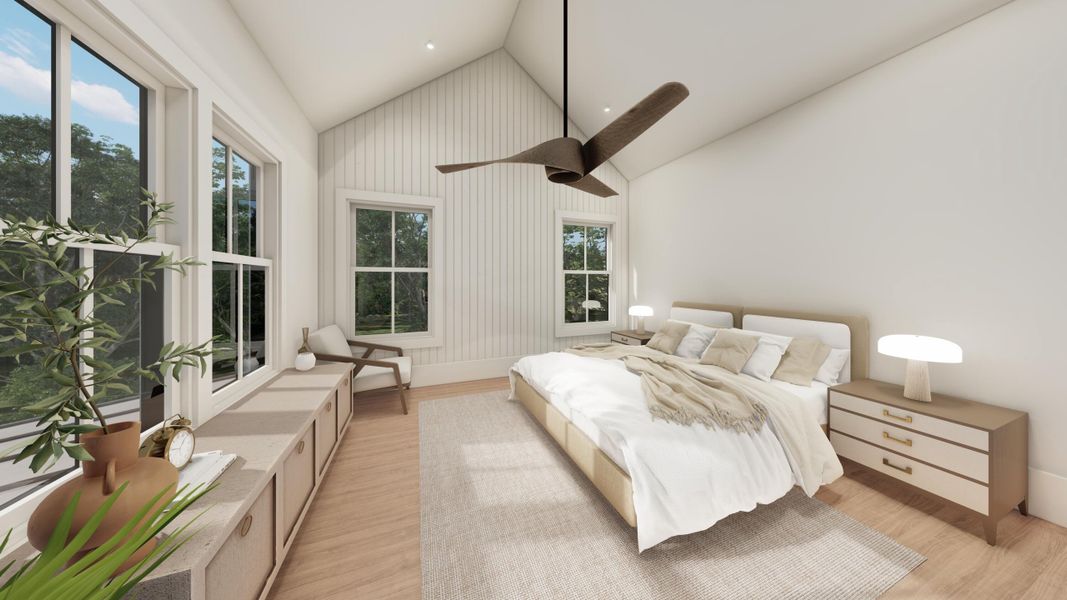 Furnished interior view inside a new home in , Isle Of Palms (Image 47).