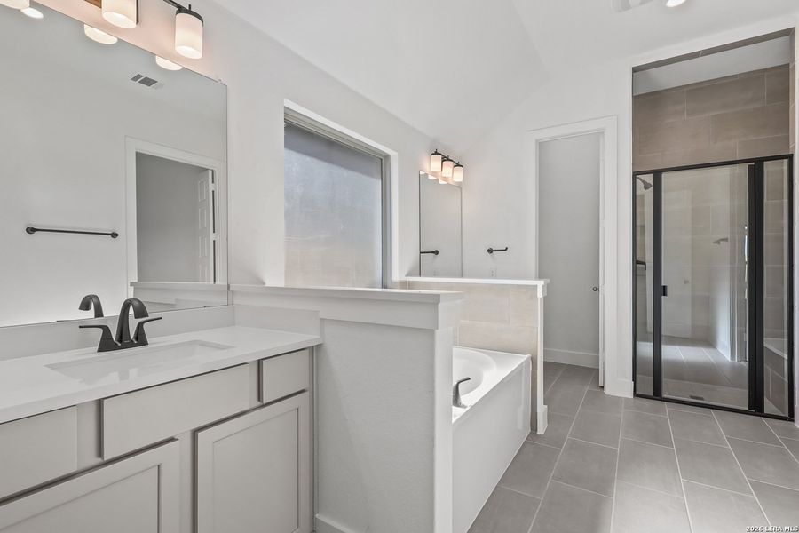 Furnished interior view inside a new home in Nopal Valley, San Antonio (Image 13).