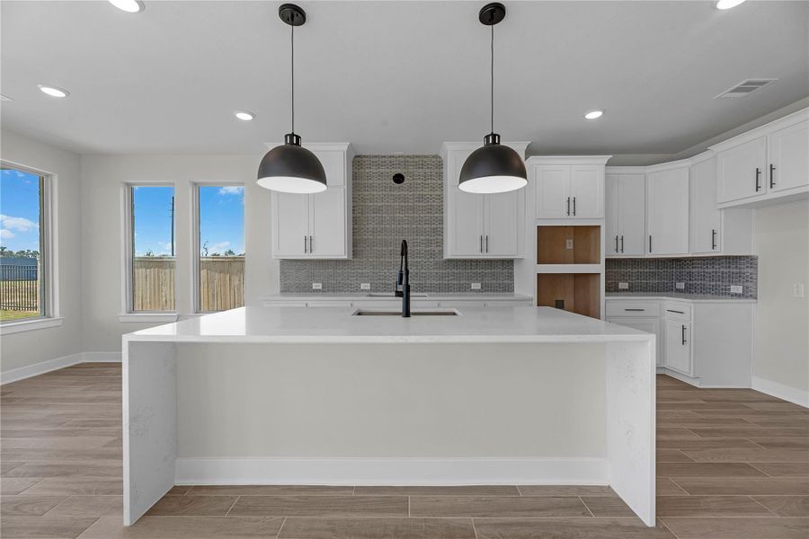 Furnished interior view inside a new home in Fulshear Lakes - 60', Fulshear (Image 4). Furnished interior view inside a new home in Fulshear Lakes - 60', Fulshear (Image 4).