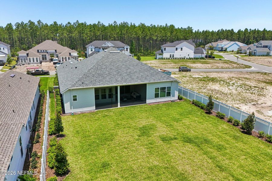 Exterior details and patio area of a home in SilverLeaf, St. Augustine (Image 33).