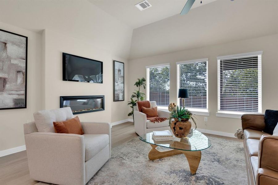 Furnished interior view inside a new home in Hadley Farms, Godley (Image 16).